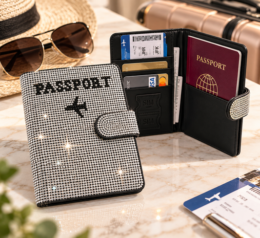 Crystal RFID Passport & Travel Wallet