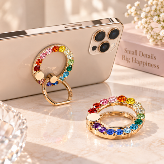 Crystal Cell Phone Ring & Stand