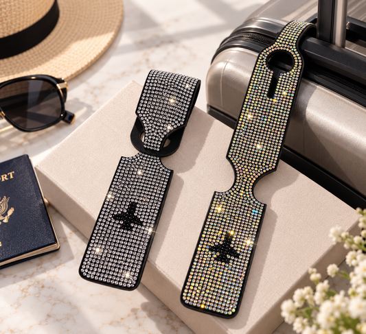 Bling Rhinestone Luggage Tag